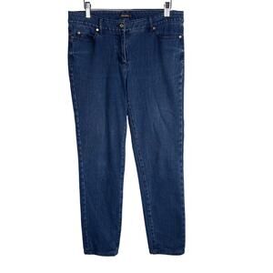 J McLaughlin Womens Size 8 Dark Wash Lexi Skinny Jenas Denim Cotton Stretch